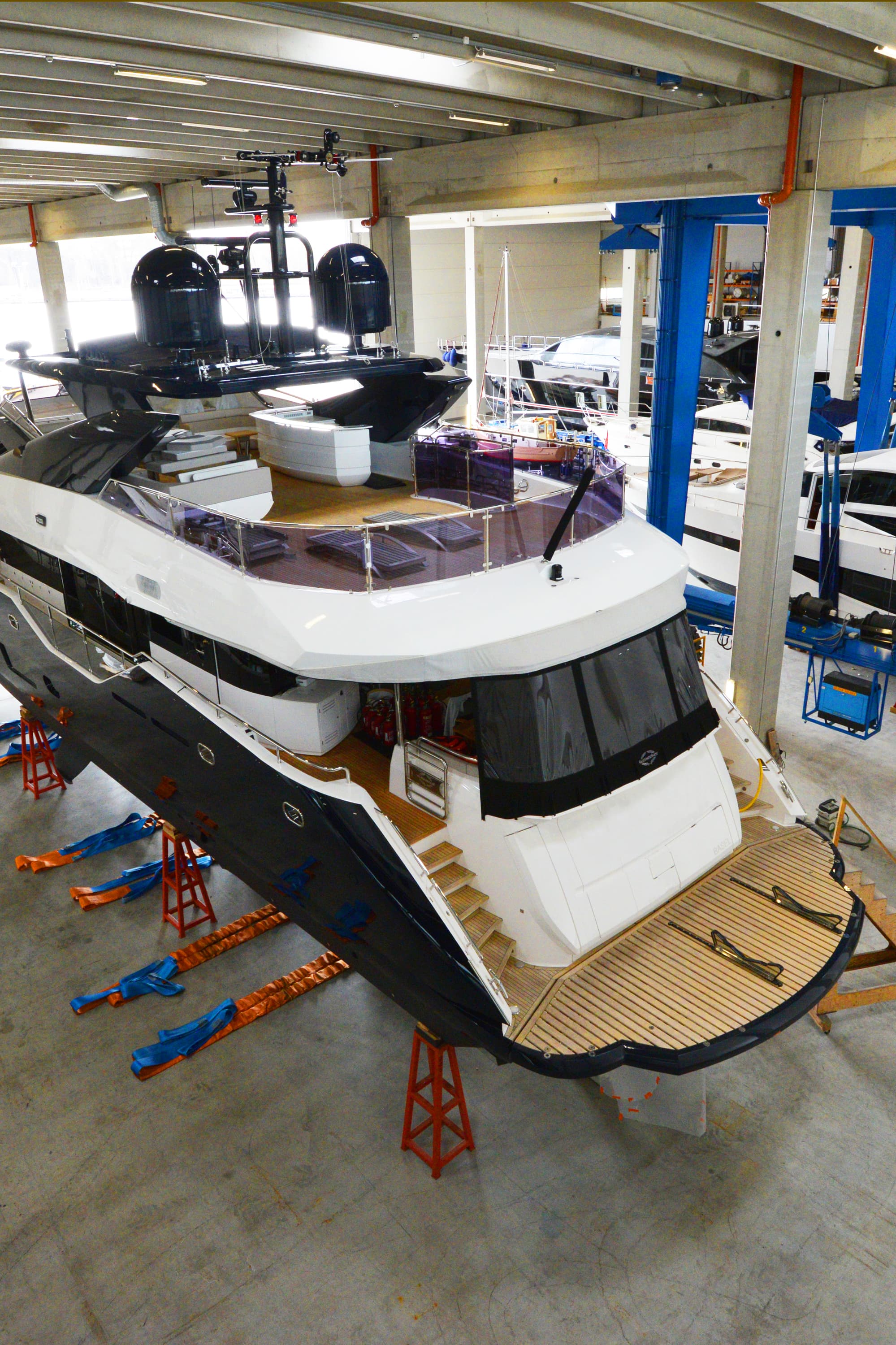 Yacht winter storage on Baltic Sea